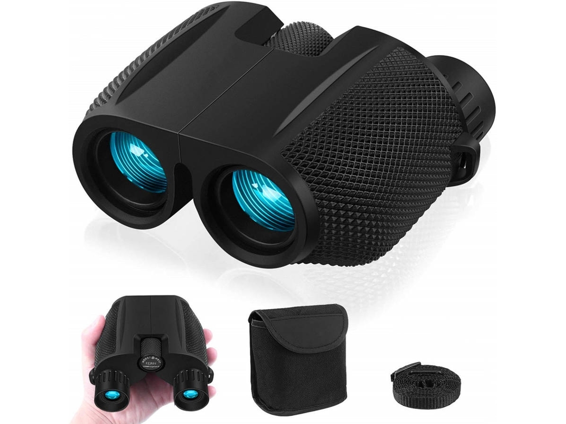 Prismáticos ENZONS 10 X 42 Adulto Compacto Impermeable Compacto Fmc Techo Bak4 Prisma Lente para observación -Verde