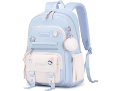 Escuela Primaria Rugzak - 20 Litros - Diseño Kawaii Con Percha - Nylon Ligero - Azul