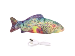 Rebe-brinquedo Peixe Elétrico De Simulação Recarregável Usb Para Bebês E Crianças, Presente Grouper
