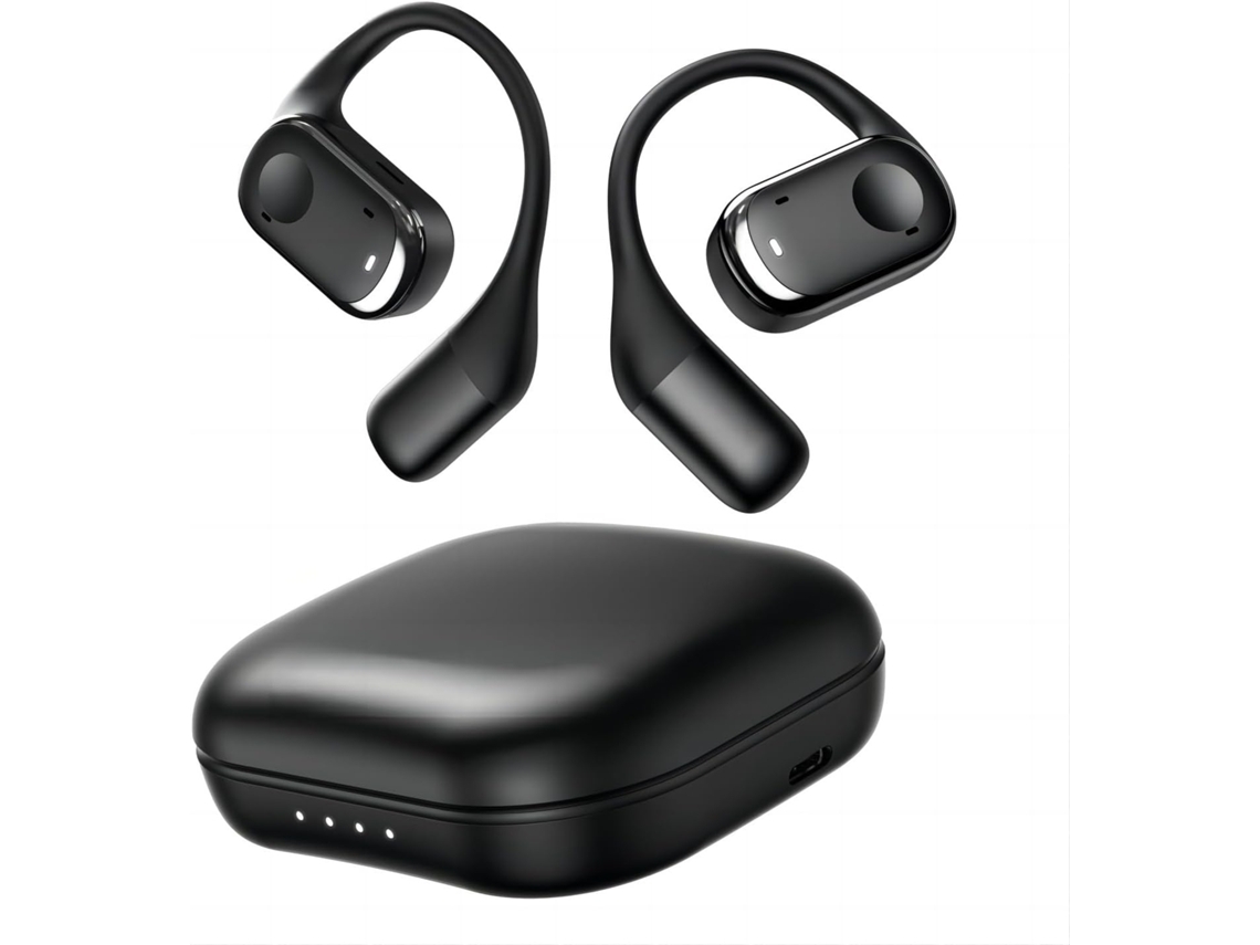Auriculares Abiertos Micrófonos de Conducción Aérea Calidad de Sonido Bajos YEMAESRE Bluetooth Premium Negro
