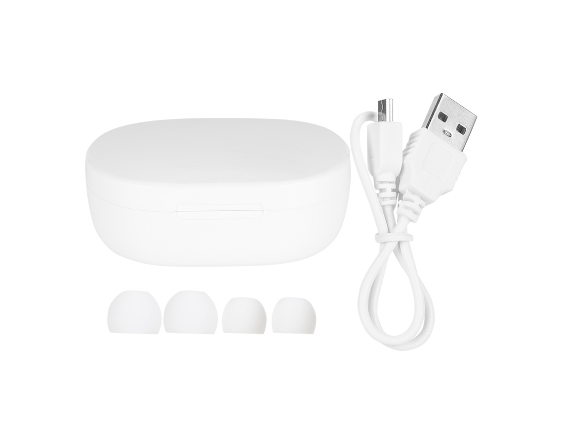 Auriculares Intrauditivos Tws Bluetooth, Conexión Bluetooth 5.0, Sonido Estéreo, Blanco