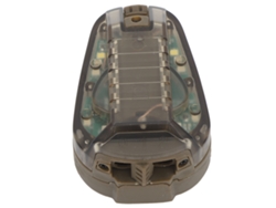 Linterna De Señalización De Supervivencia Para Casco Militar, Impermeable Y Alimentada Por Batería, Luz Roja, Base De Color Tierra.