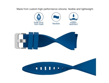 Pulsera Silicone Com Fivela GIFT4ME para Realme TechLife Watch R100 - Vermelho