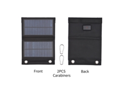 Cargador Solar Portátil Plegable De 4 W Con Puerto Usb Y Ganchos Para Teléfono Móvil, Tableta Y Camping.
