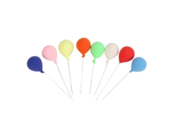 8 Globos Decorativos De Resina A Escala 1:12 Para Accesorios De Jardín De Casa De Muñecas