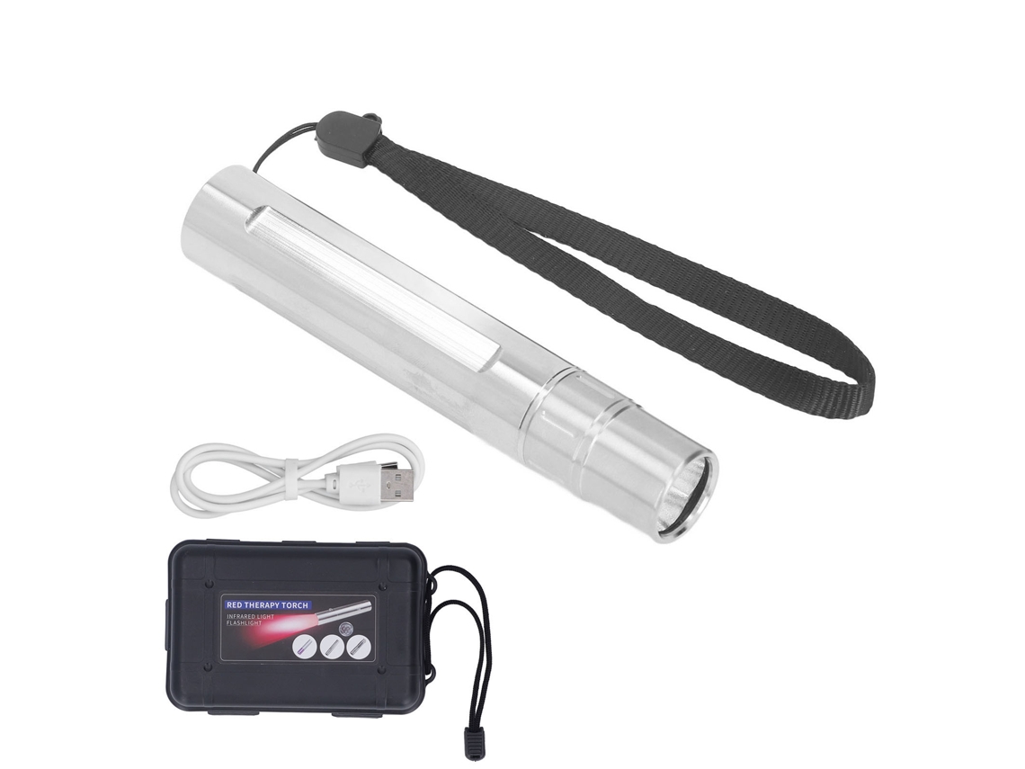 2026-linterna De Terapia Con Luz Infrarroja Led 630nm 660nm 850nm De Acero Inoxidable Con Correa Para Tobillo