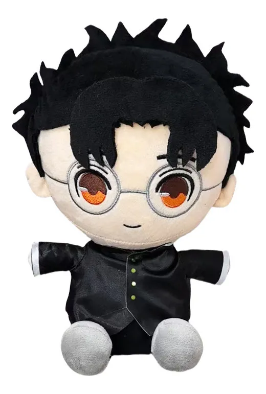Gafas de pelo negro N Dan Da Dan Muñeco de peluche 25cmvayotoy