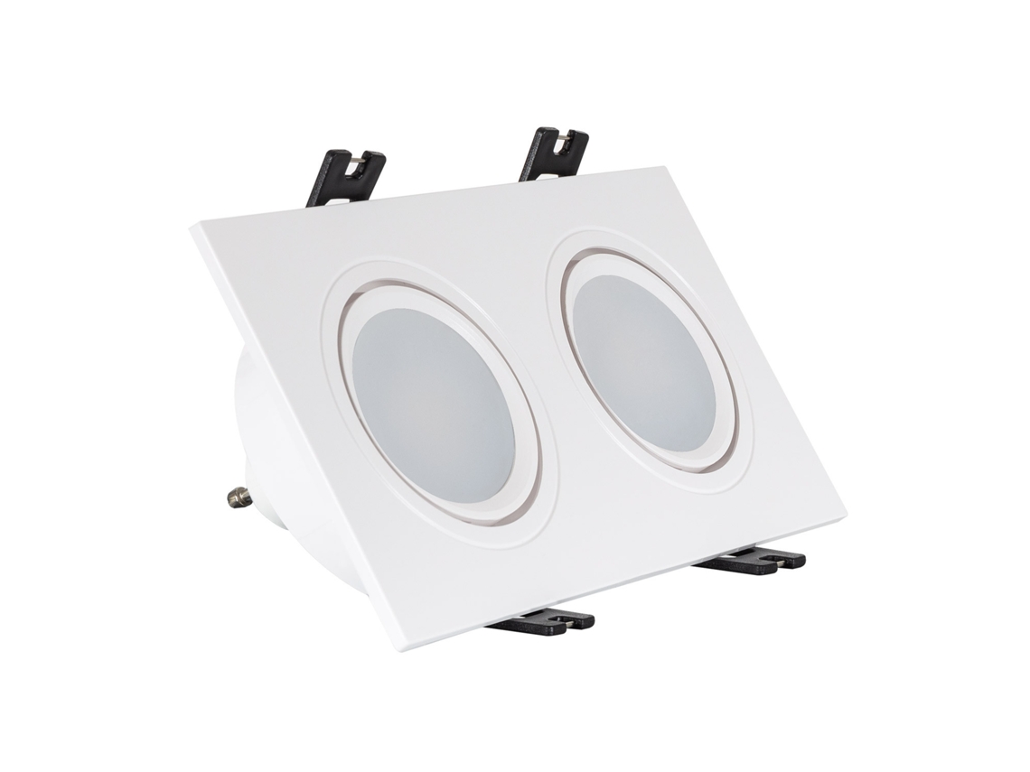 Foco Downlight Cuadrado Basculante GU10 6W Corte 75x150 mm PC