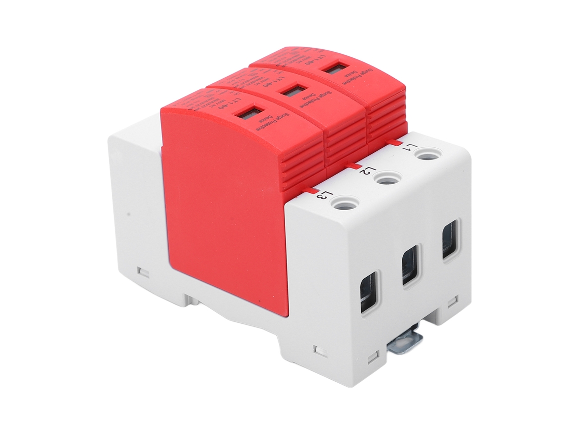 Dispositivo Protector Contra Sobretensiones 3p 385v Ac Arrester Protector De Onda De Choque Montaje En Rail 36mm