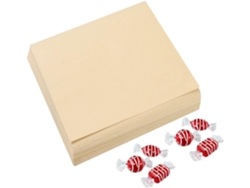 Paquete de 200 bolsas reutilizables de papel kraft para alimentos con ventana transparente, ideales para galletas Gokoco