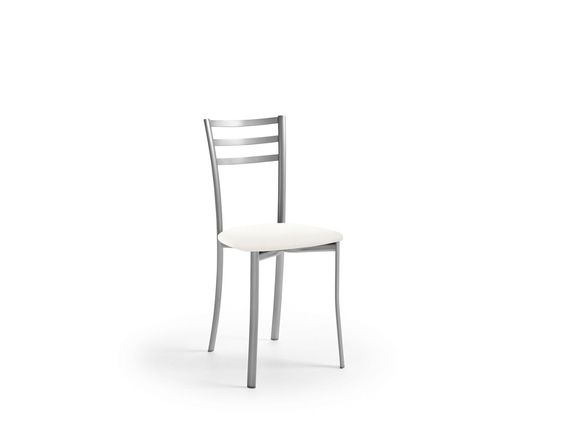 Cadeira de Cozinha Estefanía em Alumínio 40x87x48cm Michigan Branco FANMUEBLES