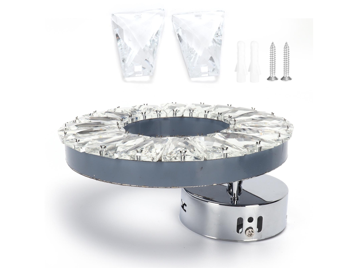 Yncm2026-lámpara De Pared Cristal 12w Acero Inoxidable Decorativa Para Hotel Corredor Escalera 85-265v Blanca