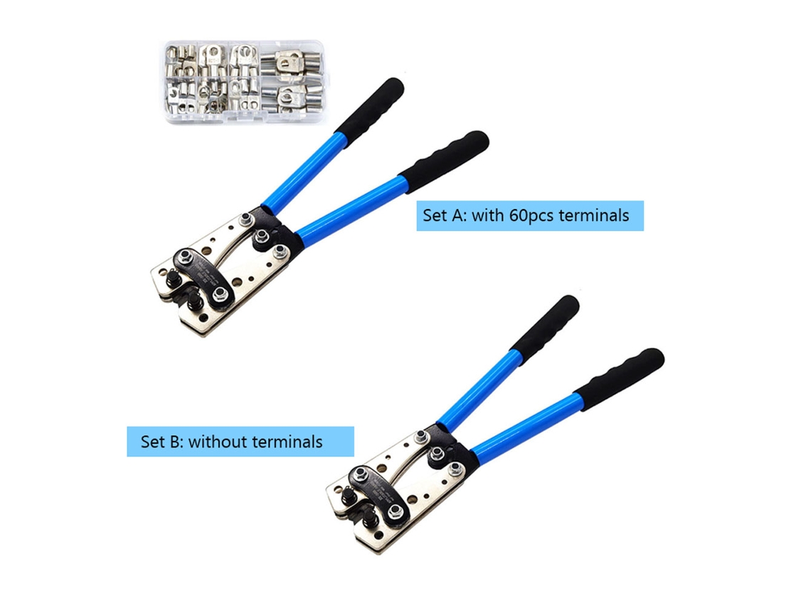 Herramienta de crimpado portátil profesional HX 50B para terminales de anillo de cobre, multifuncional con acero especial.