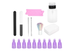 Kit Para Quitar El Esmalte De Uñas En Gel: Palito Para Cutículas, Lima De Uñas.