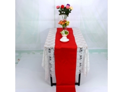 VYLARA Toalha de mesa para banquete de casamento 30x275 cm (vermelha)