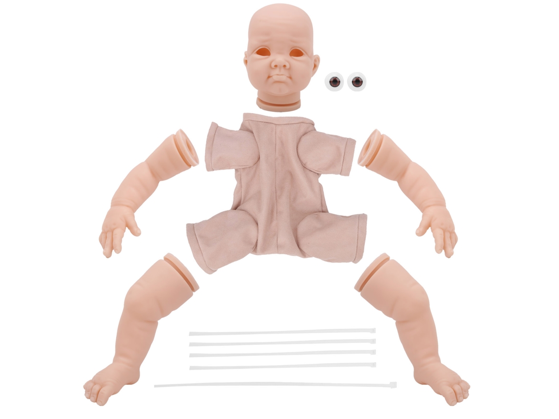 Kit De Moldes Para Muñecas Reborn Diy 22 Pulgadas Sin Pintar Piezas De Muñeca Reborn