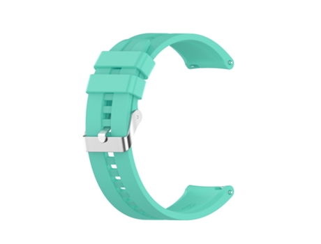 Correa Smartwatch para TicWatch Pro 3 Silicona con Hebilla de Acero Plateado (Azul Aurora)