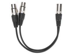 Cable Divisor De Audio Xlr Macho A Doble Xlr Hembra Para Micrófono, 0,3 M, Jd6068 Jorindo