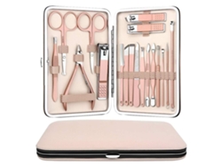 Kit de manicura de 18 piezas, que incluye tijeras y pinzas para uñas*.