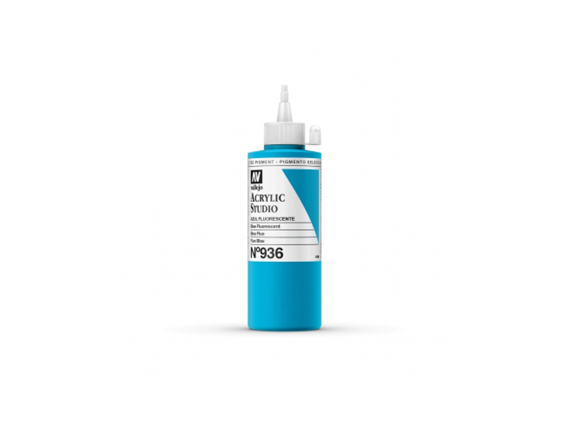 Pintura Acrilica Vallejo Studio 200 Ml (936 Fluor Azul)