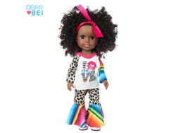 Muñeca De Vinilo De 35,5 Cm (14 Pulgadas), Piel Oscura Africana, Juguete Infantil, Bebé De Aspecto Realista.