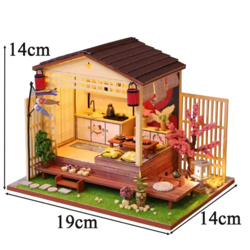 Mini Supermercado Diy Al Amanecer: Modelo 3d De Tienda General De Madera Al Estilo Japonés