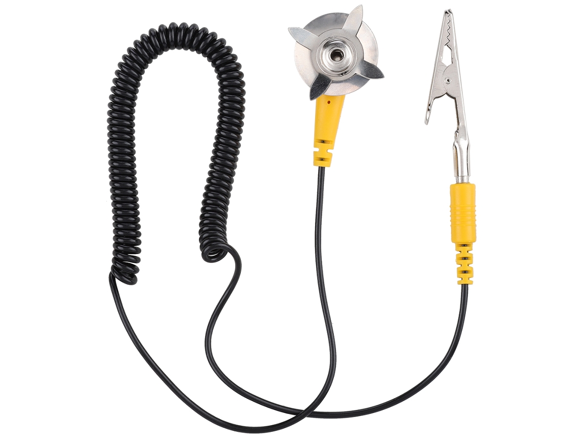 Cable De Tierra Antiestático Material Pvc Pu Cable Antiestático Con Pinza Cocodrilo