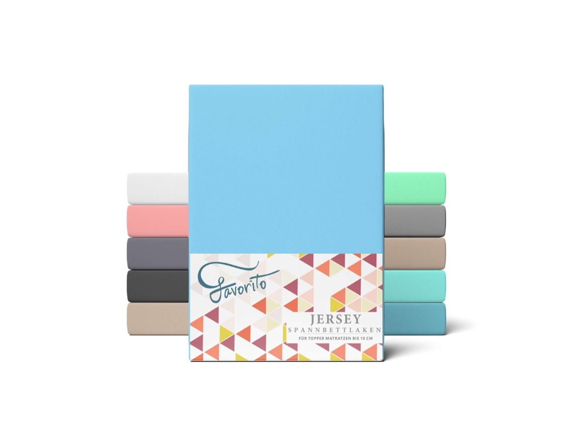 Topper Sábanas ajustables etérea 90x200 - 100x200 cm BabyBlue FAVORITO