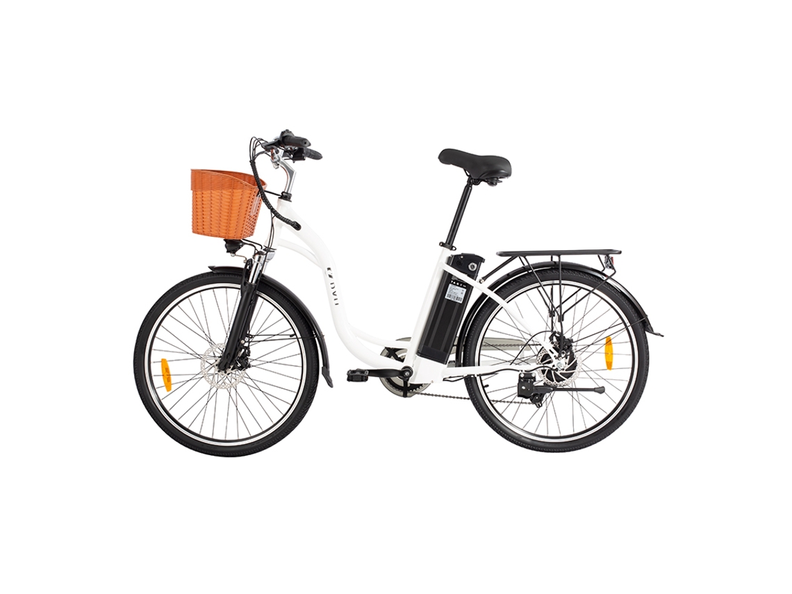 Bicicleta eléctrica DYU C6 - 350 W + 36 V 12,5 Ah - Autonomía máxima de 80 km - Ruedas de 26'' - Urbana - Para desplazamientos diarios - Elegante - Para adultos - Nueva