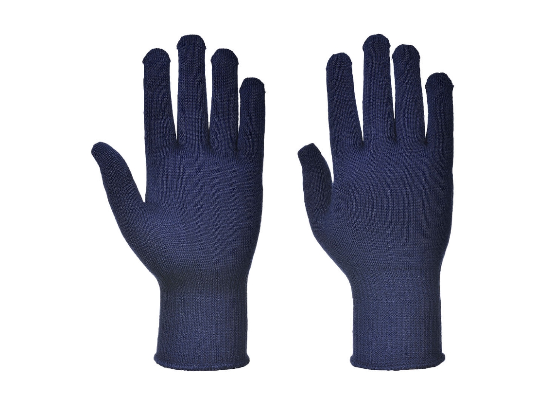Guante térmico de punto Portwest para clima frío / Azul marino / M