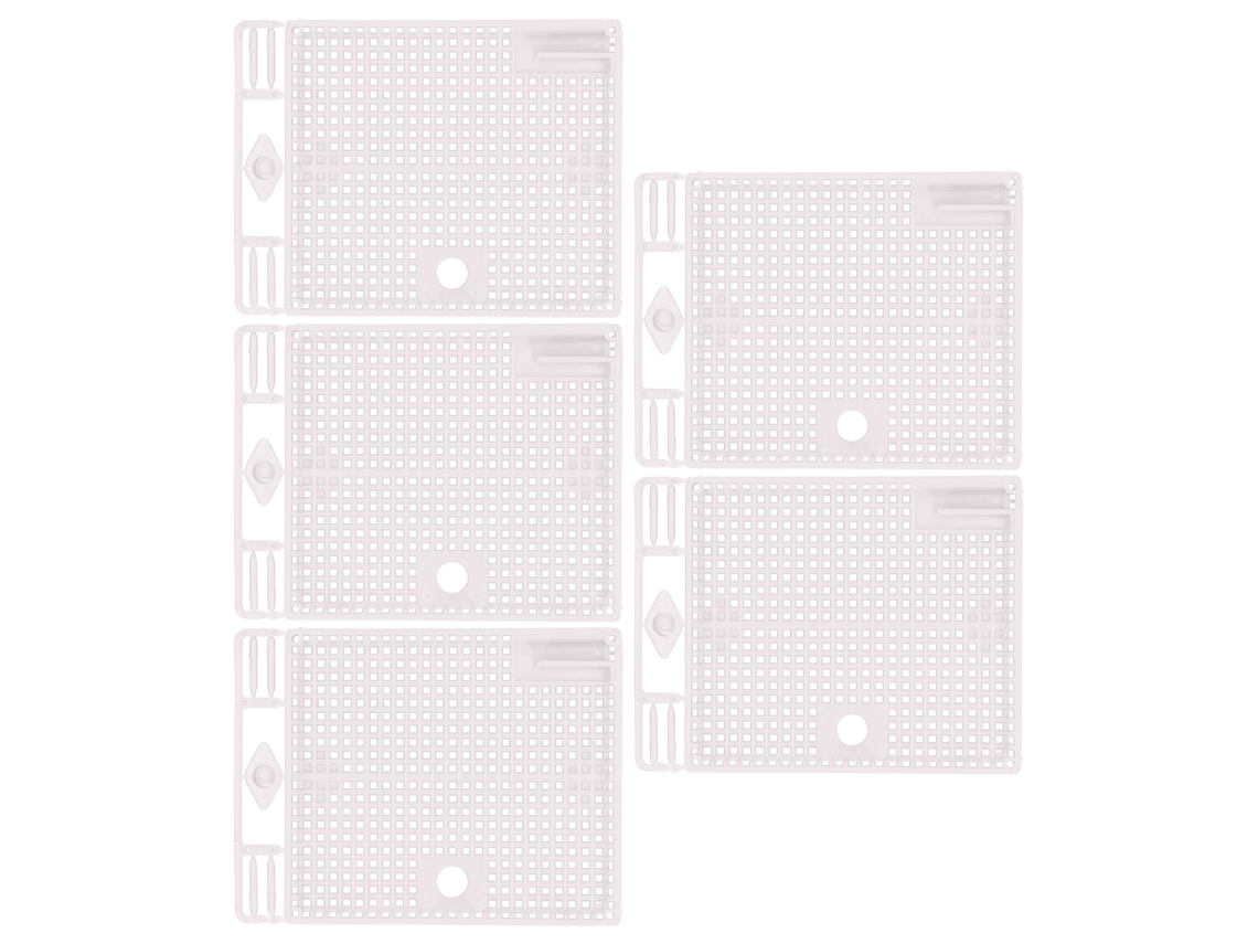 Jaula Portátil De Aislamiento Para Abeja Reina, 5 Unidades, Herramienta Reutilizable Para Apicultura, Color Blanco.