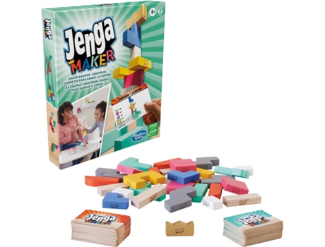 Juego Educativo HASBRO Jenga Maker (Edad Mínima: 8 Años - 26,7 x 4,1 x 22,9 cm)