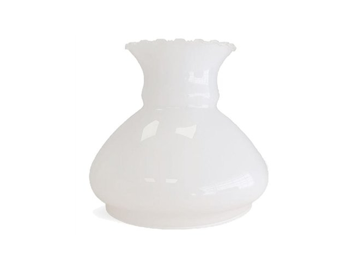 Lámpara de ombligo de cristal opalino, brillante, 15 x 16, 14 cm de apertura Ltde