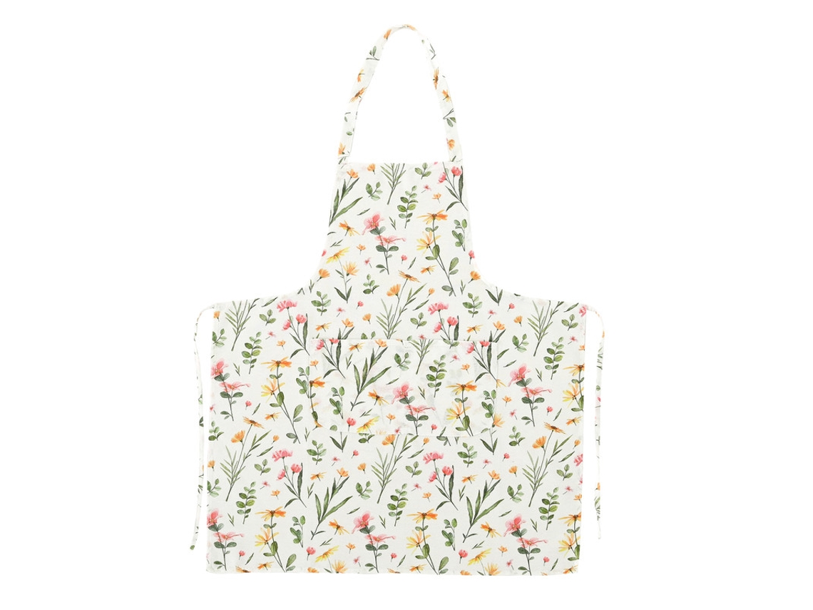 Delantal Antimanchas Con Estampado De Flores De Primavera