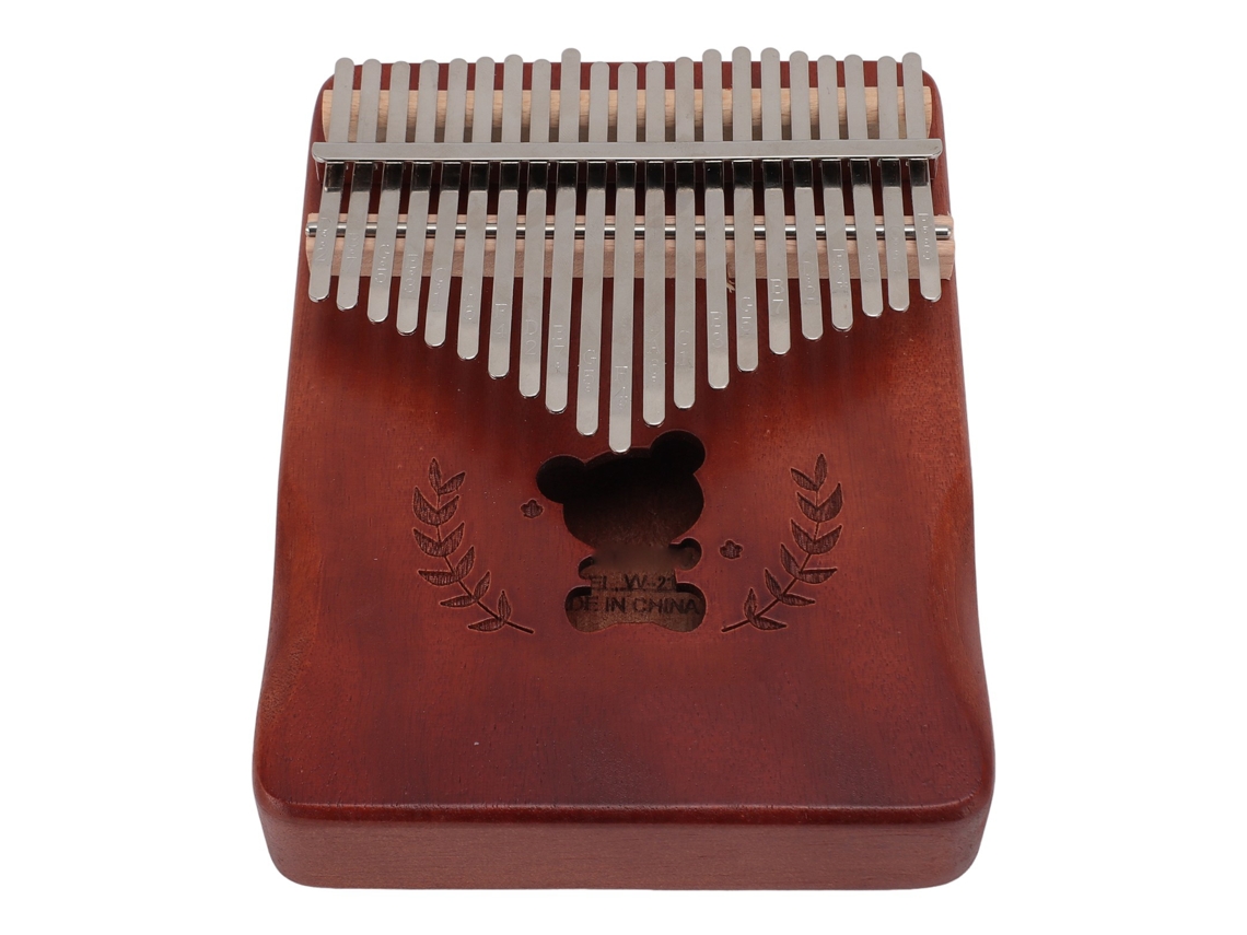 Kalimba De Madera De Durazno De 21 Teclas Con Martillo De Afinación - Instrumento Musical Para Principiantes