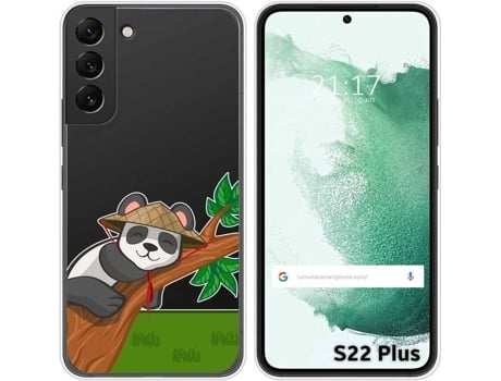 Carcasa Samsung Galaxy S22 Plus 5G TUMUNDOSMARTPHONE Dibujos Transparente Panda Multicolor