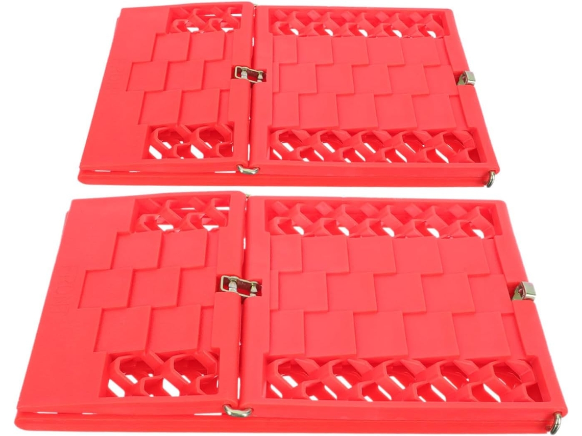 Tabla De Tracción Antideslizante Para Coche, Plegable, Plástico Reforzado, Escalones Antideslizantes, Nieve, Barro Y