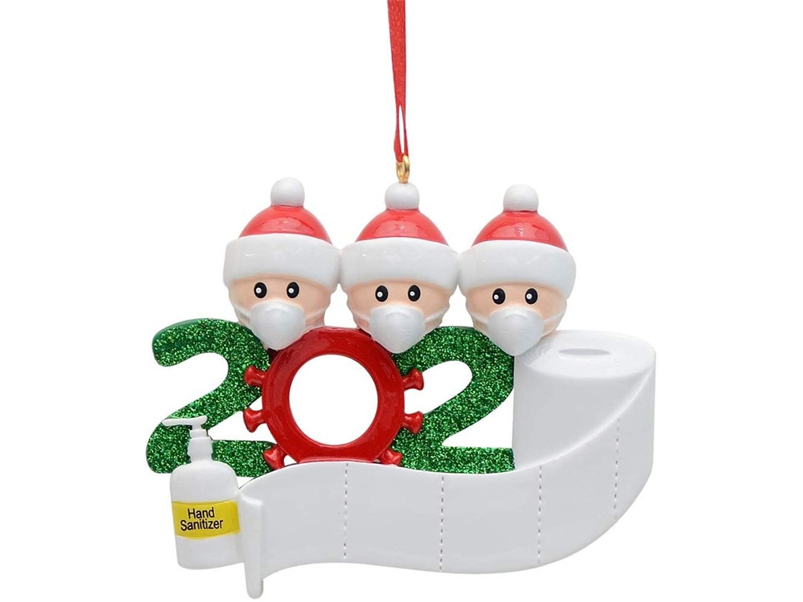 Kit de adornos navideños personalizados, Superviviente del confinamiento de 2020, Adornos creativos para familias Neveance