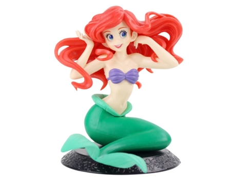 Muñeco GAATPOT Disney Q Posket Princess Toys Ariel Little Mermaid Dolls 13-22Cm Pvc Action Figure Model Doll Toy Cake Decoration For Kid Gift