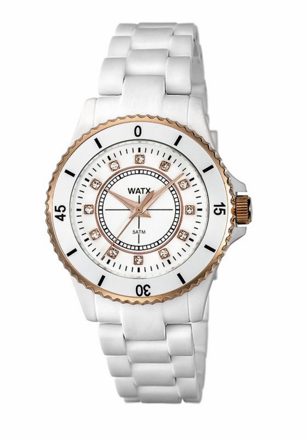 Reloj Watx Rwa9014 mujer blanco colors 35 mm para de cuarzo con correa en