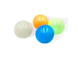 Bjww-4 Unidades de Pelotas Sensoriales Antiestrés Luminosas de TPR que Brillan en la Oscuridad - Juguetes para Niños y Adultos - Recuerdos para Fiestas