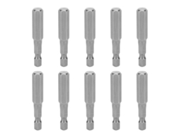 10 Peças De Parafusadeira Elétrica Brocas Magnéticas De Aço S2 Hexagonal 8mm 50mm Ferramentas Manuais