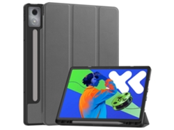 Capa Para Lenovo Xiaoxin Pad Pro 12.7 2025 Tb373fu/tb375fc Com Ranhura Para Caneta Cinza