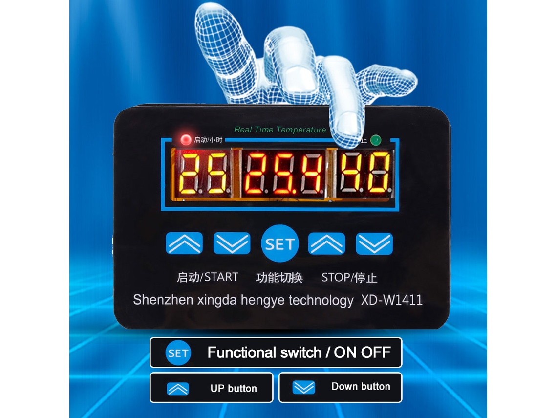 Kit de controlador de temperatura inteligente digital
