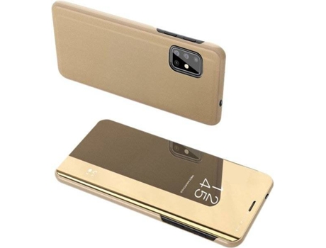 Carcasa Samsung Galaxy S20 Ultra LMOBILE Clear View Dorado