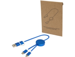 Cable 5 En 1 Usb-c Lightning Micro Usb-a Carga Rápida 27w 30 Cm Datos Reciclado Aluminio