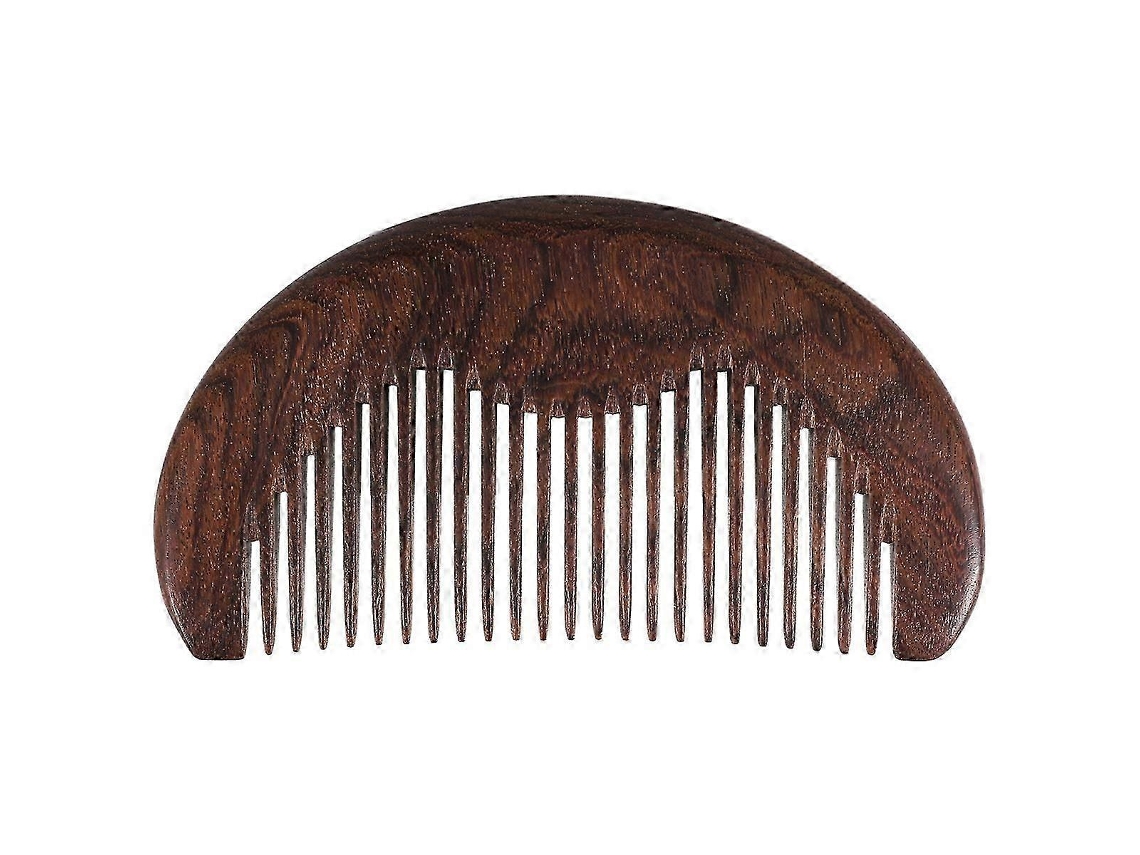 Peine para el cuidado del cabello, antiestático, hecho a mano, de madera natural y sándalo tallado. Peine de bolsillo, peine de masaje. Tienda Jinyubo.