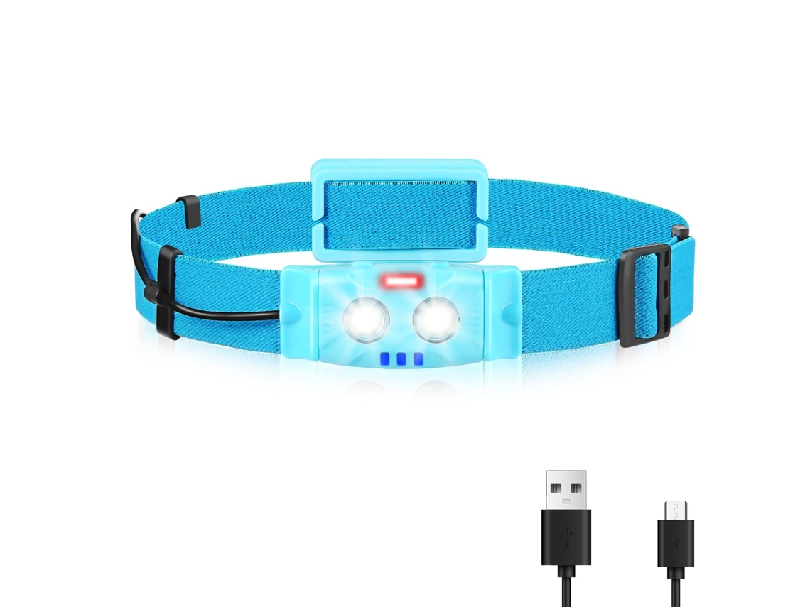 Linterna Frontal Led Recargable, Superbrillante, Con 5 Modos, Luz Roja Para Adultos Y Niños, Resistente Al Agua Ipx4, Ideal Para Acampar, Ha