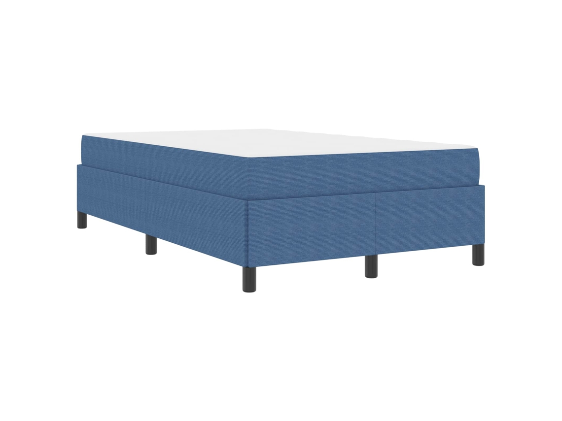 Maison Exclusive - Estructura De Cama Con Colchón Azul 120 X 200 Cm Tela