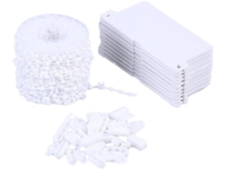 Cadenas para persianas verticales, clips blancos para reparación de persianas Slowmoose